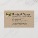 Search for sushi business cards Elegant