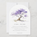 Search for purple tree invitations Watercolor