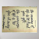 Search for purpose of life posters Meaning