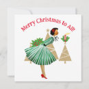 Search for 1950s christmas invitations Red