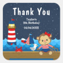 Search for monkey birthday party stickers Thank you