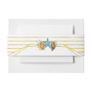 Search for gold foil invitation belly bands Stripes