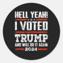Search for i voted for trump stickers America first