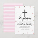 Search for gold foil christening invitations Modern