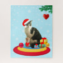 Search for cat christmas puzzles Cute