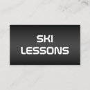 Search for ski instructor business cards Skiing