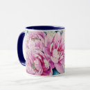 Search for pink watercolor flowers mugs Peonies