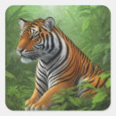 Search for jungle zoo party stickers Tiger