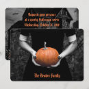 Search for haunted halloween invitations Black cat