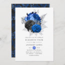 Search for royal blue and black wedding invitations Floral