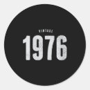 Search for 1976 birthday stickers 50th