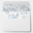 Search for dusty blue envelopes Blue toile de jouy