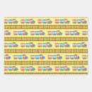 Search for train birthday wrapping paper Red