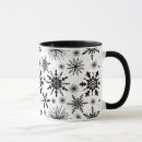 Search for black and white snowflake mugs Winter