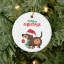 Search for dachshund christmas tree decorations Pet