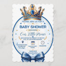 Search for royal prince baby shower invitations Gold crown