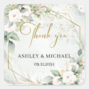 Search for green and white wedding stickers Eucalyptus