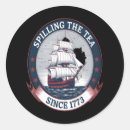 Search for funny patriotic stickers Boston tea party
