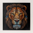 Search for lion head puzzles Africa