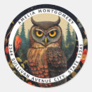 Search for night owl return address labels Full moon