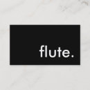 Search for flute business cards Music
