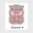 Search for kawaii hippo stickers Hippopotamus