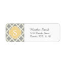 Search for quatrefoil pattern return address labels Geometric