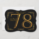 Search for 78th birthday invitations Elegant