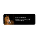 Search for black horse return address labels Brown