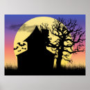 Search for haunted house halloween posters Tree