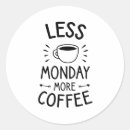 Search for funny monday stickers Coffee