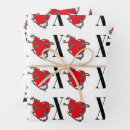 Search for xoxo wrapping paper Red