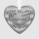 Search for 10th wedding anniversary christmas tree decorations Diamonds