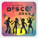 Search for retro disco dance party stickers Celebration