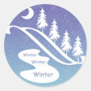 Search for winter snowflakes stickers Pine