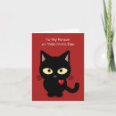 Search for black cat valentines day cards Heart