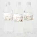 Search for boho water bottle labels Wildflower