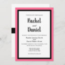Search for black hot pink wedding invitations Simple