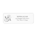 Search for black tie return address labels Classic