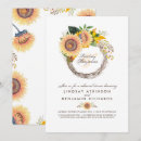 Search for sunflower rehearsal dinner invitations Elegant