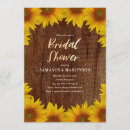 Search for rustic sunflower bridal shower invitations Wood