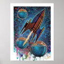 Search for retro rocket posters Science fiction
