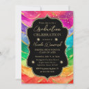 Search for rainbow graduation invitations Watercolor