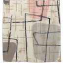 Search for 1950s shower curtains Geometric pattern