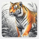 Search for colourful tiger stickers Big cat