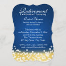 Search for gold retirement party invitations Glitter