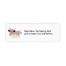 Search for funny cow return address labels Moo
