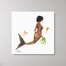 Search for mermaid canvas prints Fish