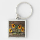 Search for wood key rings Sunflowers