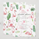 Search for pink flamingo bridal shower invitations Summer